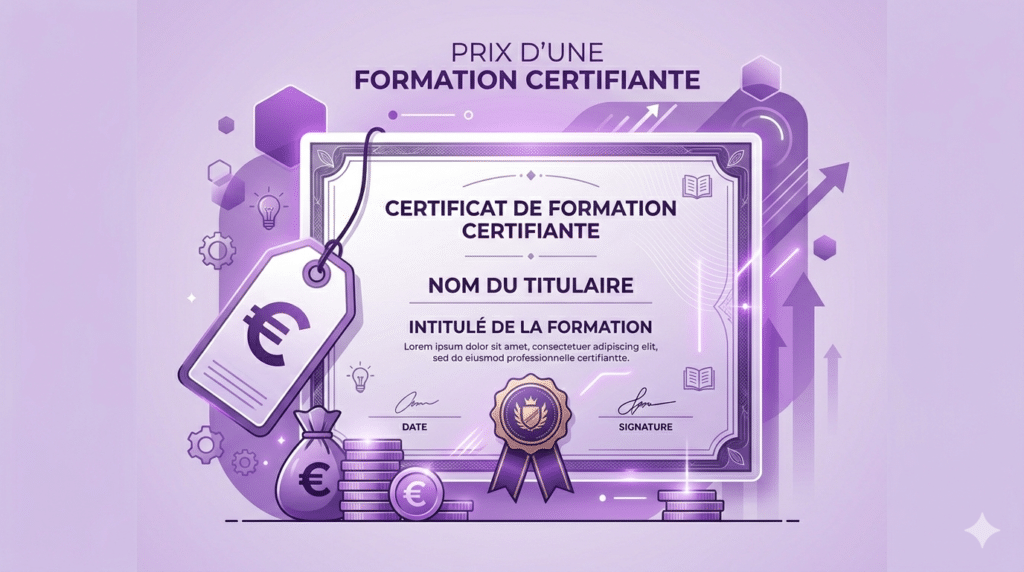 Prix formation certifiante